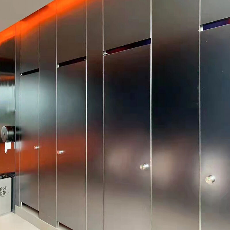 Full Height Stainless Steel Bathroom Partition Panels | Stainless Steel ...